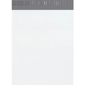 Global Industrial™ Poly Mailers with Tear Strip 24""W x 36""L 2.5 Mil White 200/Pack
