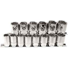 Chrome Socket 1/2"" Drive 6 Point 16mm Short