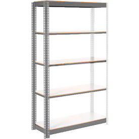 Global Industrial 5 Shelf Heavy Duty Boltless Shelving Add On 48""Wx18""Dx84""H Laminate Deck USA