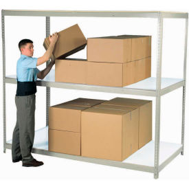 Global Industrial 3 Shelf Heavy Duty Boltless Shelving Starter 96""Wx24""Dx60""H Laminate Deck USA