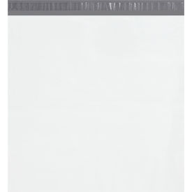 Global Industrial™ Poly Mailers with Tear Strip 24""W x 24""L 2.5 Mil White 200/Pack