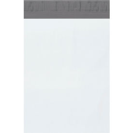 Global Industrial™ Poly Mailers with Tear Strip 9""W x 12""L 2.5 Mil White 500/Pack