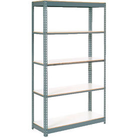 Global Industrial 5 Shelf Heavy Duty Boltless Shelving Starter 48""Wx12""Dx96""H Laminate Deck USA