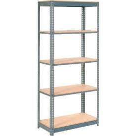 Global Industrial 5 Shelf Heavy Duty Boltless Shelving Starter 48""Wx12""Dx72""H Wood Deck USA