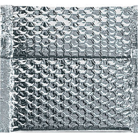 Global Industrial Cool Shield Thermal Bubble Mailers 6-1/2""L x 6""W Silver 100/Pack