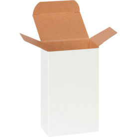 Global Industrial Reverse Tuck Folding Cartons 3""L x 2""W x 5""H White 500/Pack
