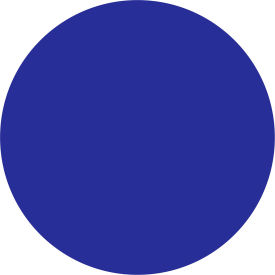 Tape Logic® 3"" Dia. Round Removable Paper Labels Blue Roll of 500