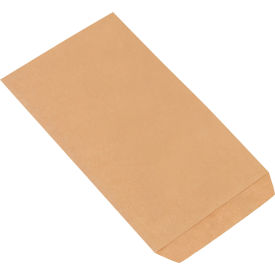 Global Industrial™ Flat Merchandise Bags #6 6-1/4""W x 9-1/4""H Kraft 3000/Pack