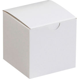 Global Industrial Gift Boxes 3""L x 3""W x 3""H White 100/Pack