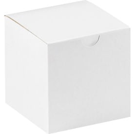 Global Industrial Gift Boxes 4""L x 4""W x 4""H White 100/Pack