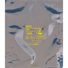 Global Industrial™ Open End Static Shielding Bags 3""W x 7""L 2.8 Mil Transparent 100/Pack