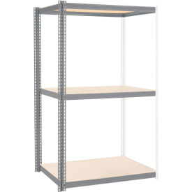 Global Industrial 3 Shelf Heavy Duty Boltless Shelving Add On 48""Wx48""Dx60""H Laminate Deck USA