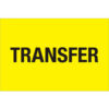 Tape Logic® Paper Labels with ""Transfer"" Print 3""L x 2""W Fluorescent Yellow Roll of 500