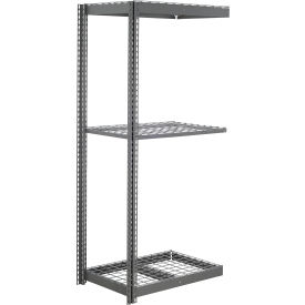 Global Industrial 3 Shelf Standard Duty Boltless Shelving Add On 48""W x 12""D x 84""H Wire Deck