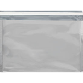 Global Industrial™ Peel & Seal Metallic Glamour Mailers 9-1/2""W x 12-3/4""L Silver 250/Pack