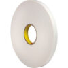 3M™ 4466 Double Sided Foam Tape 1/2"" x 36 Yds. 62.5 Mil White