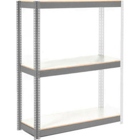 Global Industrial 3 Shelf Extra Heavy Duty Boltless Shelving Add On 60Wx48Dx60H Laminate Deck USA