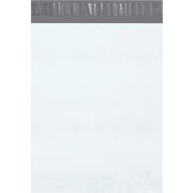 Global Industrial™ Poly Mailers with Tear Strip 12""W x 15-1/2""L 2.5 Mil White 50/Pack