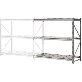 Global Industrial™ 3 Level Extra HD Bulk Storage Rack Steel Deck Add On 60""W x 24""D x 96""H