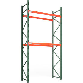 Global Industrial™ Bolted Teardrop Pallet Rack Starter 108""Wx 42""D x 192""H 6420 lbs Shelf Cap