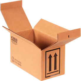 Global Industrial Haz Mat Boxes For Two 1 Quart Containers 9-1/2""L x 4-5/8""W x 5""H Kraft