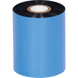 Global Industrial™ Zebra Thermal Transfer Ribbons 3-9/16""W x 1476'L Wax Blk 24 Rolls/Case