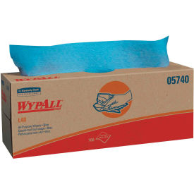 WypAll L40 Wipers 16-2/5 x 9-4/5 Blue 100/pop Up Box 9 Boxes/Carton - KCC 05740