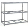 Global Industrial 2 Shelf Extra Heavy Duty Boltless Shelving Starter 60""W x 36""D x 36""H No Deck