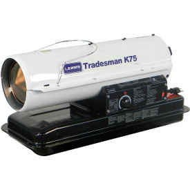 L.B. White® Portable Kerosene Heater Tradesman K75 75K BTU # 1 or # 2 Fuel Oil