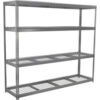 Global Industrial 4 Shelf Extra Heavy Duty Boltless Shelving Starter 96""W x 18""D x 96""HWire Deck