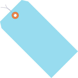 Global Industrial Shipping Tag Pre-Wired #12 8""L x 4""W Light Blue 500/Pack