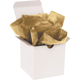 Global Industrial™ Gift Grade Tissue Paper 11 lbs. 20""W x 30""L Metallic Gold 200 Sheets