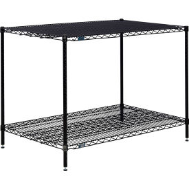 Nexel® 2 Shelf Black Epoxy Wire Shelving Unit Starter 60""W x 30""D x 34""H