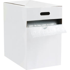 Global Industrial Perforated Cohesive Air Bubble Dispenser Pack 12""W x 175'L x 3/16"" Bubble Clear