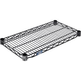 Nexel® S1224B Black Epoxy Wire Shelf 24""W x 12""D