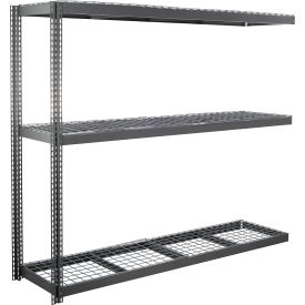 Global Industrial 3 Shelf Extra Heavy Duty Boltless Shelving Add On 96""W x 30""D x 84""H Wire Deck