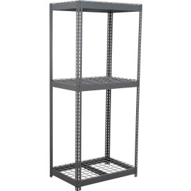 Global Industrial 3 Shelf Extra Heavy Duty Boltless Shelving Starter 36""W x 18""D x 48""HWire Deck
