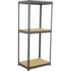 Global Industrial 3 Shelf Extra Heavy Duty Boltless Shelving Starter 36""Wx24""Dx120""HWood Deck
