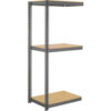 Global Industrial 3 Shelf Extra Heavy Duty Boltless Shelving Add On 42""W x 30""D x 96""H Wood Deck
