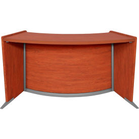 Regency Marque Curved ADA Compliant Reception Station 62-1/2""W x 25""D x 33""H Cherry