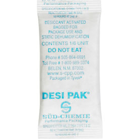 Tyvek® Clay Desiccant Bags 1""W x 2-1/2""L x 1/4""D White 1200 Packs