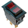 Allpoints 42-1233 On/Off/On Lighted Rocker Switch - 10A/250V 15A/125V
