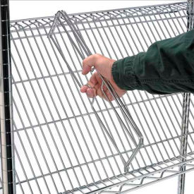 Nexel® Chrome Slant Shelf Divider 24""W x 4""H