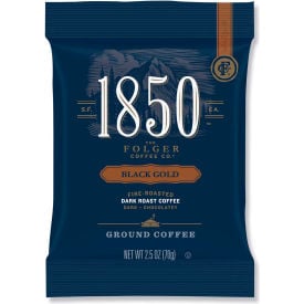 1850 Coffee Fraction Packs Black Gold Dark Roast 2.5 oz Pack 24 Packs/Carton