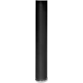 Lorell® Peninsula Post - 3-1/2"" Dia. x 28-1/2""H - Black - Essentials Series