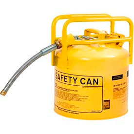 Eagle D.O.T. Approved Transport Can w/7/8"" Flexible Hose Type II Yellow 5 Gal. 1215Y