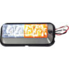 Buyers LED Rectangular Amber/Clear Strobe Light - 4 LEDs - 8891105