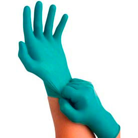 TouchNTuff®92-600 Industrial Grade Nitrile Disposable Gloves Powder-Free Grn 6.5-7 100/Box