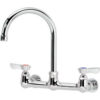 Krowne 12-801L - Commercial Series 8"" Center Wall Mount Faucet 6"" Gooseneck