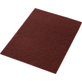 Global Industrial™ 14"" x 20"" Stripping Pad Maroon 10 Per Case